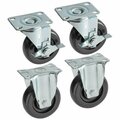 Cooking Performance Group 4in Casters for Open Pot Floor Fryers, 4PK 351FRYCASTKT